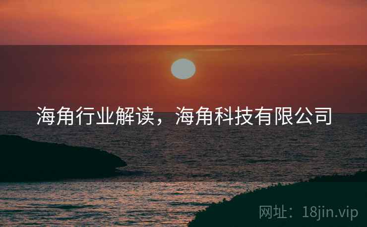 海角行业解读，海角科技有限公司